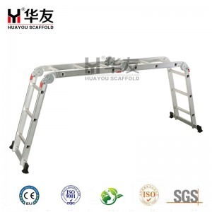 Aluminium single ladder.